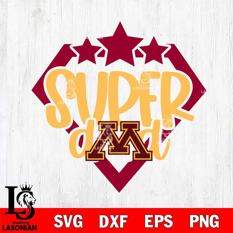Minnesota Golden Gophers Supper Dad Svg Eps Dxf Png File, Digital Download, Instant Download