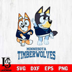 Minnesota Timberwolves Bluey Chilli Mode Dance Svg Eps Dxf Png File, Digital Download, Instant Download