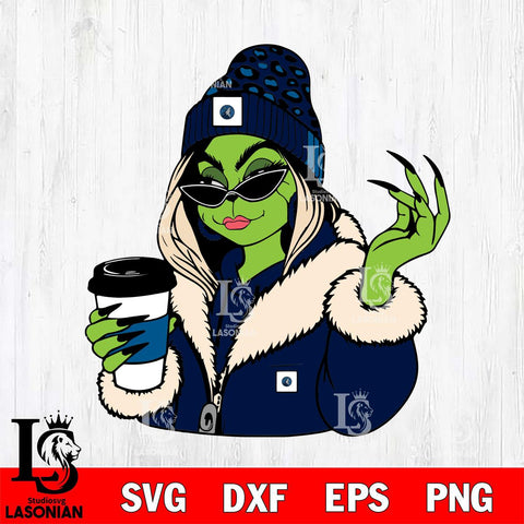 Minnesota Timberwolves Boujee Grinch 9 Svg Eps Dxf Png File, Digital Download, Instant Download
