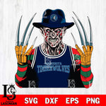 Minnesota Timberwolves Freddy Krueger Horror basketball SVG DXF EPS PNG FILE, NBA File Cut,Halloween Digital Download,Instant Download, Silhouette