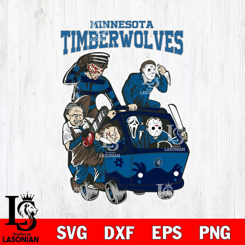 Minnesota Timberwolves Jason Voorhees Horror 10 Svg Eps Dxf Png File, Digital Download, Instant Download