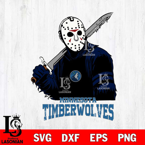 Minnesota Timberwolves Jason Voorhees Horror 7 Svg Eps Dxf Png File, Digital Download, Instant Download