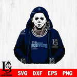Minnesota Timberwolves Michael Myers Horror basketball SVG DXF EPS PNG FILE, NBA File Cut,Halloween Digital Download,Instant Download, Silhouette