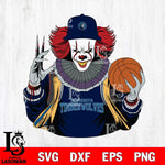 Minnesota Timberwolves Pennywise Horror basketball SVG DXF EPS PNG FILE, NBA File Cut,Halloween Digital Download,Instant Download, Silhouette