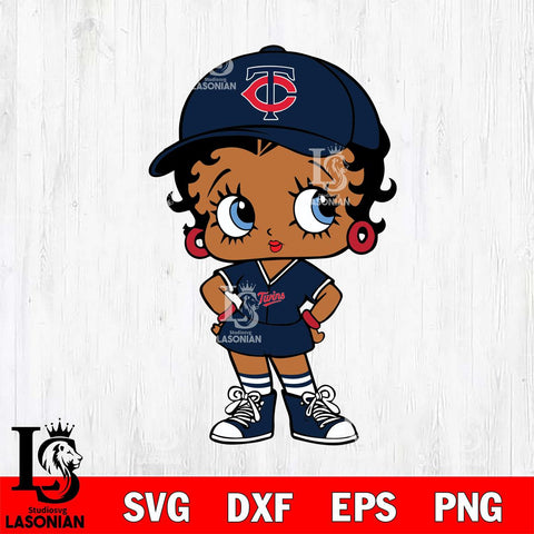 Minnesota Twins Betty Boop MLB 3 Svg Eps Dxf Png File,MLB  svg, Digital Download, Instant Download