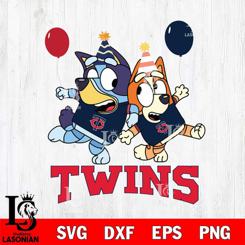 Minnesota Twins Bluey & Bingo 11 Svg Eps Dxf Png File, MLB svg, Digital Download, Instant Download