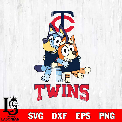 Minnesota Twins Bluey & Bingo 12 Svg Eps Dxf Png File, MLB svg, Digital Download, Instant Download