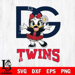 Minnesota Twins Dolce And Gabbana Daisy Duck Disney Svg Eps Dxf Png File, Digital Download, Instant Download