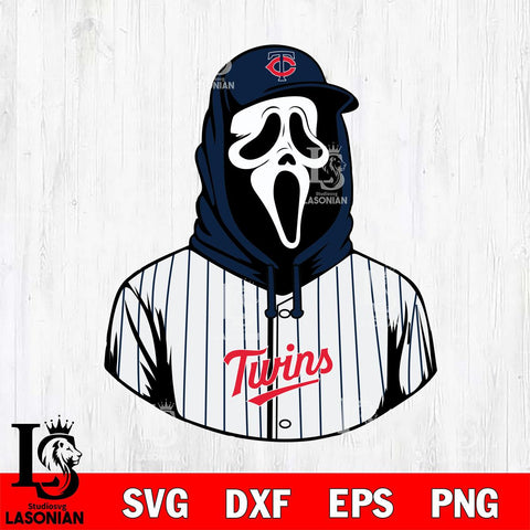 Minnesota Twins Ghostface 4 Svg Eps Dxf Png File, Digital Download, Instant Download