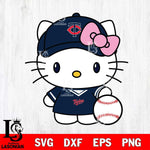 Minnesota Twins Hello Kitty dress Baseball Svg Eps Dxf Png File,MLB File Cut,Digital Download,Instant Download,Svg Files