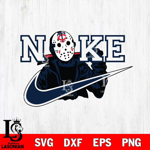 Minnesota Twins Jason Voorhees Nike Svg Eps Dxf Png File, Digital Download, Instant Download