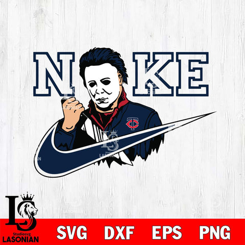 Minnesota Twins Michael Myers Nike Svg Eps Dxf Png File, Digital Download, Instant Download