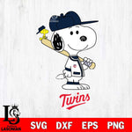 Minnesota Twins Snoopy sport Svg Eps Dxf Png File, MLB File Cut,Digital Download,Instant Download,MLB Svg Files