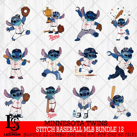 Minnesota Twins Stitch Baseball MLB Bundle 12 SVG DXF EPS PNG FILE, bundle MLB File Cut, Digital Download,Instant Download, Silhouette, Cricut