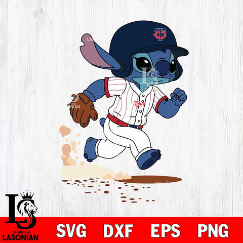 Minnesota Twins Stitch run Baseball SVG DXF EPS PNG FILE, MLB File Cut, Digital Download,Instant Download, Silhouette, Stitch Cricut