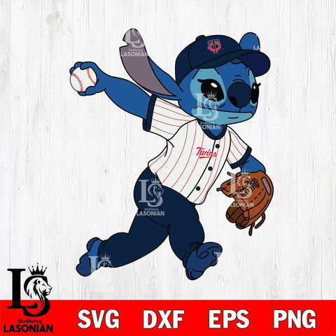 Minnesota Twins Stitch throw the ball SVG DXF EPS PNG FILE, MLB File Cut, Digital Download,Instant Download, Silhouette, Stitch Cricut