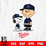 Minnesota Twins snoopy and charlie brown Sport Baseball Svg Eps Dxf Png File, MLB File Cut,Digital Download,Instant Download,MLB Svg Files