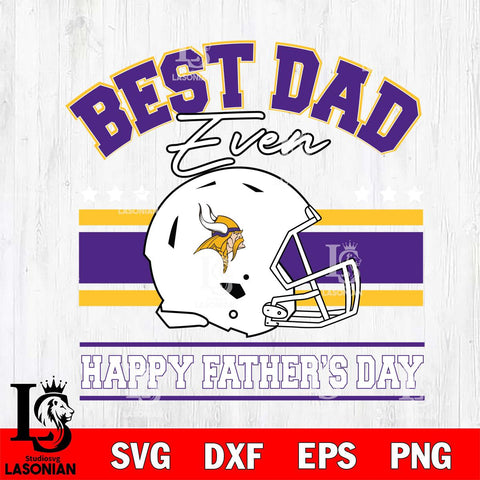 Minnesota Vikings Best Dad Ever SVG DXF EPS PNG FILE, NFL File Cut,Digital Download,Instant Download, Silhouette