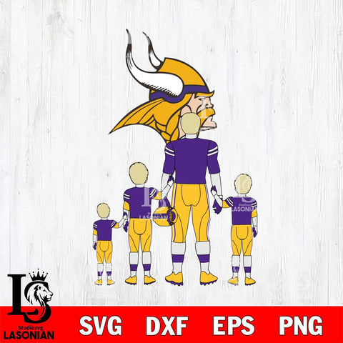 Minnesota Vikings Best Dad Ever , father day , DAD NFL 2 Svg Eps Dxf Png File, Digital Download, Instant Download