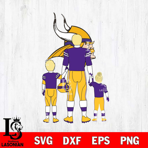 Minnesota Vikings Best Dad Ever , father day , DAD NFL 3 Svg Eps Dxf Png File, Digital Download, Instant Download
