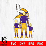 Minnesota Vikings Best Dad Ever , father day , DAD NFL 4 Svg Eps Dxf Png File, Digital Download, Instant Download