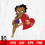 Minnesota Vikings Betty Boop Girl Love SVG Svg Eps Dxf Png File, Digital Download, Instant Download