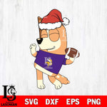Minnesota Vikings Bluey Chilli Christmas Svg Eps Dxf Png File, Digital Download, Instant Download
