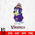 Minnesota Vikings Bluey Hoodie rugby Svg Eps Dxf Png File, Digital Download ,Instant Download, Cricut File