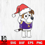 Minnesota Vikings Bluey Jack Christmas Svg Eps Dxf Png File, Digital Download, Instant Download