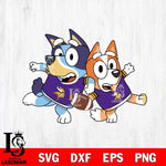 Minnesota Vikings Bluey NFL Svg Eps Dxf Png File, Digital Download, Instant Download
