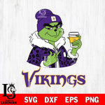 Minnesota Vikings Boujee Grinch Leopard Christmas Svg Eps Dxf Png File,Cricut svg files, Digital Download, Instant Download