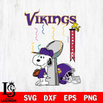 Minnesota Vikings Charlie Brown and Snoopy Super Bowl Svg Eps Dxf Png File, NFL svg , Digital Download , Instant Download, Cricut File