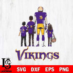 Minnesota Vikings Father Football SVG DXF EPS PNG FILE,NFL SVG, Father day Digital Download,Instant Download, Silhouette