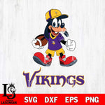 Minnesota Vikings Goofy Football Player SVG DXF EPS PNG FILE,NFL Cricut ,Football Digital Download,Instant Download, Silhouette