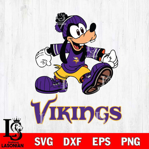 Minnesota Vikings Goofy Funny Cricut, NFL SVG DXF EPS PNG FILE, Digital Download,Instant Download, Silhouette