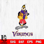 Minnesota Vikings Goofy Player SVG DXF EPS PNG FILE,NFL Cricut ,Football Digital Download,Instant Download, Silhouette