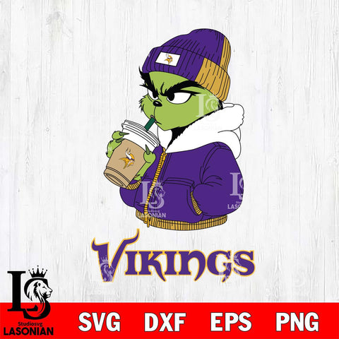 Minnesota Vikings Grinch Bougie Christmas Svg Eps Dxf Png File,Cricut svg files, Digital Download, Instant Download