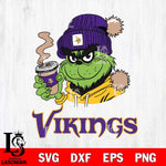 Minnesota Vikings Grinch Cofffe Hoodie Svg Eps Dxf Png File,Cricut svg files, Digital Download, Instant Download