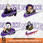 Minnesota Vikings Halloween NFL Bundle 4 Svg Eps Dxf Png File, Digital Download, Instant Download
