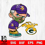 Minnesota Vikings Hannibal Lecter Piss On Green Bay Packers Svg Eps Dxf Png File, Digital Download, Instant Download