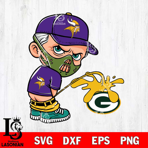 Minnesota Vikings Hannibal Lecter Piss On Green Bay Packers Svg Eps Dxf Png File, Digital Download, Instant Download
