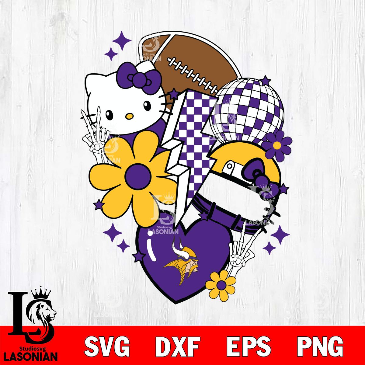 Minnesota Vikings Hello Kitty Nfl 2 – lasoniansvg