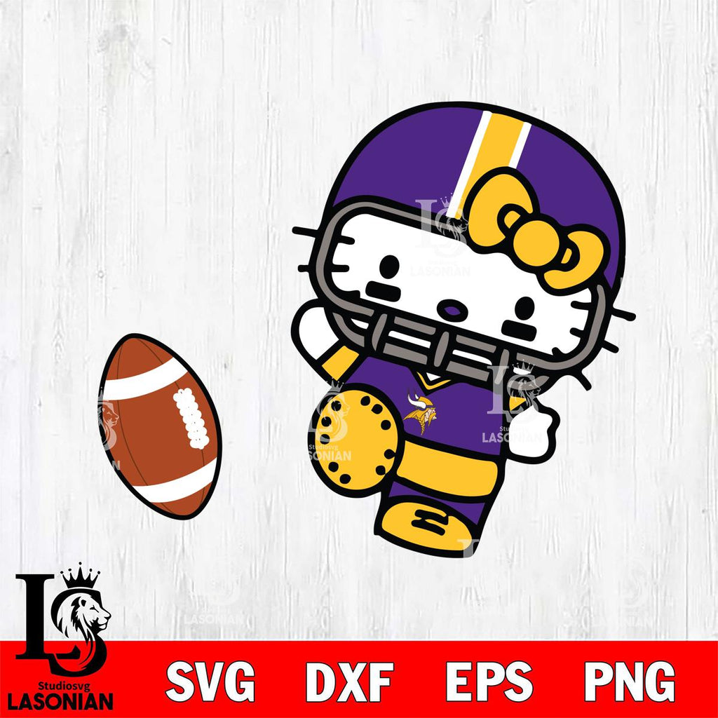 Minnesota Vikings Hello Kitty sport 12 – lasoniansvg