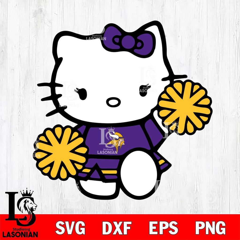 Minnesota Vikings Hello Kitty sport 4 – lasoniansvg
