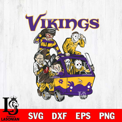 Minnesota Vikings Jason Voorhees Horror 10 Svg Eps Dxf Png File, NFL svg, Digital Download, Instant Download