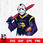 Minnesota Vikings Jason Voorhees Horror 11 Svg Eps Dxf Png File, NFL svg, Digital Download, Instant Download