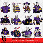 Minnesota Vikings Jason Voorhees Horror Bundle 12 SVG Svg Eps Dxf Png File,Bundle NFL svg, Digital Download, Instant Download