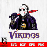 Minnesota Vikings Jason Voorhees Horror Halloween Svg Eps Dxf Png File, Digital Download, Instant Download