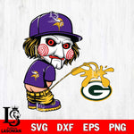 Minnesota Vikings Jigsaw Piss On Green Bay Packers Svg Eps Dxf Png File, Digital Download, Instant Download