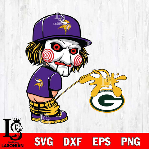 Minnesota Vikings Jigsaw Piss On Green Bay Packers Svg Eps Dxf Png File, Digital Download, Instant Download